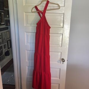 SHEIN Red Maxi Dress